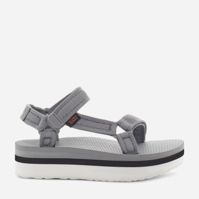 Teva Flatform Universal Mesh Print Women's Grey Sandals CA57389 Canada Clearance